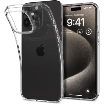 Калъф Spigen Liquid Crystal за iPhone 15 Pro Max, Crystal Clear