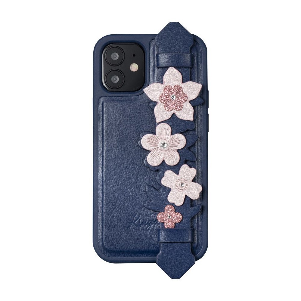 Калъф Kingxbar Sweet Series case Decorated Swarovski crystals iPhone 12 Pro / iPhone 12 blue