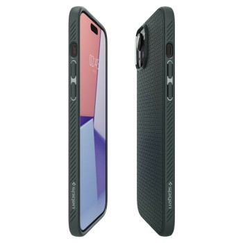 Калъф Spigen Liquia Air за iPhone 15, Аbyss Green