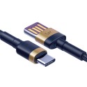 Кабел Baseus Cafule HW Quick Charging Data USB Double-sided/ Type-C 40W 1M, Син