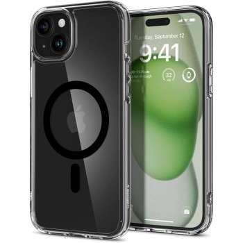 Калъф Spigen Ultra Hybrid Mag Magsafe за iPhone 15, Black