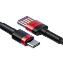 Кабел Baseus Cafule HW Quick Charging Data USB Double-sided/ Type-C 40W 1M, Червен