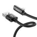 Кабел Baseus Rhythm Bent USB / Lightning + Audio адаптер  2.4A 1.2m, Черен