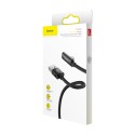 Кабел Baseus Rhythm Bent USB / Lightning + Audio адаптер  2.4A 1.2m, Черен