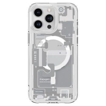 Калъф Spigen Ultra Hybrid Mag Magsafe за iPhone 15 Pro, Zero One Edition White