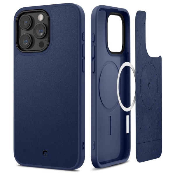 Калъф Spigen Cyrill Kajuk Mag Magsafe за iPhone 15 Pro Max, Navy