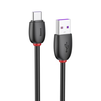 Кабел Baseus Purple Ring HW USB/Type-C 40W 1M, Черен