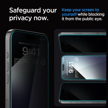 Стъклен Протектор Spigen Glas.TR ”Ez Fit” за iPhone 15 Plus, Privacy