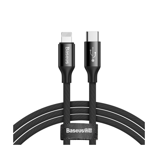 Кабел Baseus Yiven USB-C / Lightning 2A 2M, Черен