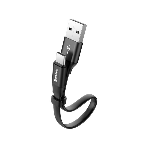 Кабел Baseus Nimble Flat USB / USB C 2A 0,23M, Черен