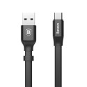 Кабел Baseus Nimble Flat USB / USB C 2A 0,23M, Черен