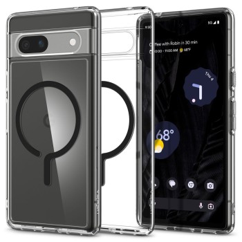 Калъф Spigen Ultra Hybrid Onetap Ring Magsafe за Google Pixel 7A, Black
