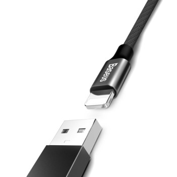 Кабел Baseus Yiven USB / Lightning 1,8M, Черен