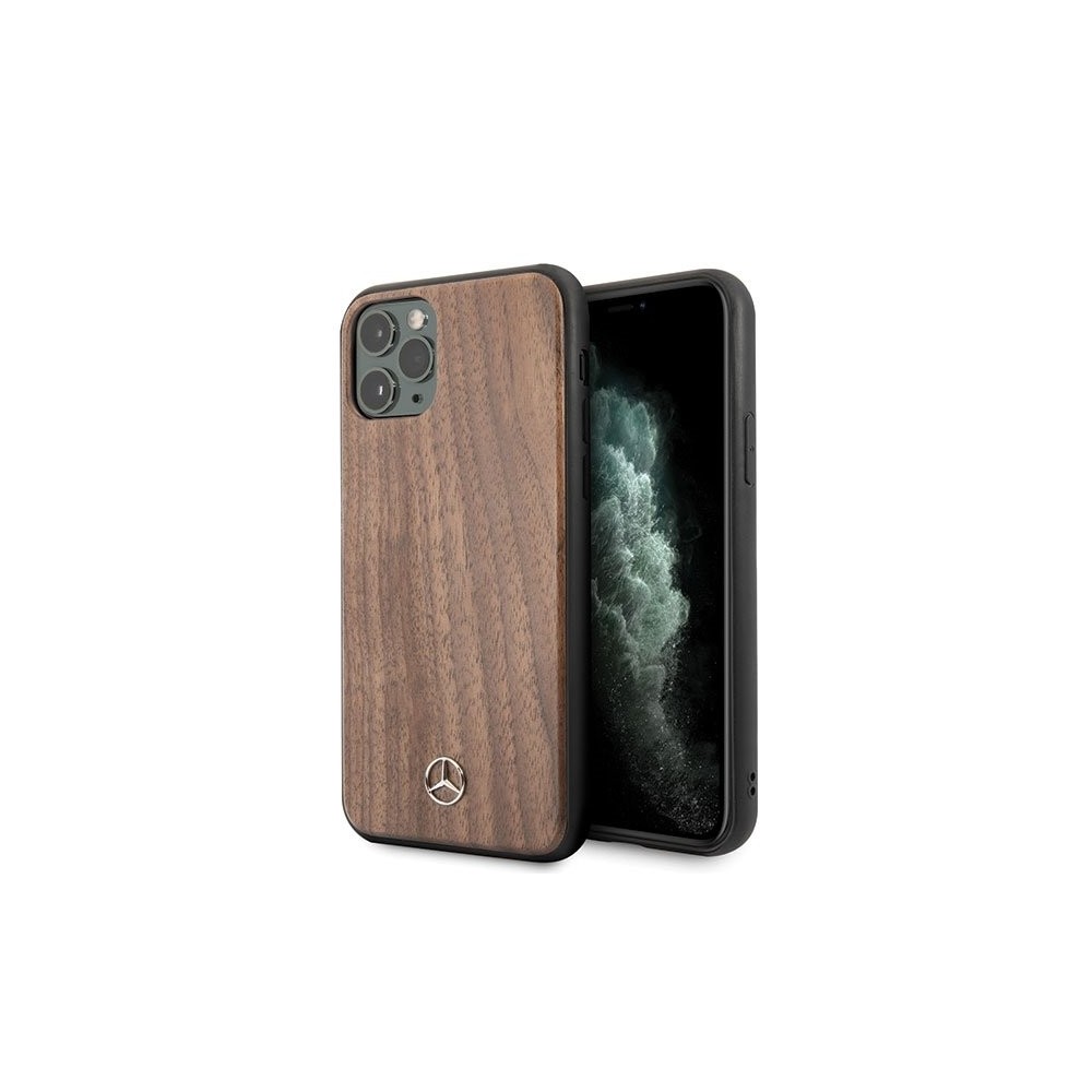 Калъф Mercedes MEHCN65VWOLB iPhone 11 Pro Max Wood Line Walnut