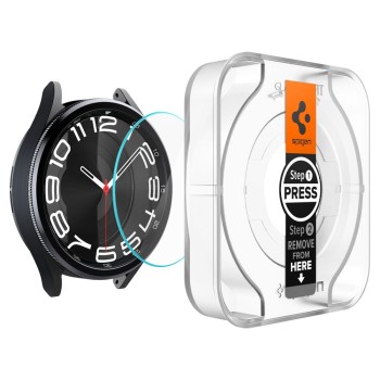 Стъклен протектор Spigen Glas.TR ”Ez-Fit” 2-Pack за Samsung Galaxy Watch 6 Classic, 43mm, Clear