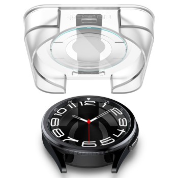 Стъклен протектор Spigen Glas.TR ”Ez-Fit” 2-Pack за Samsung Galaxy Watch 6 Classic, 43mm, Clear