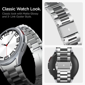 Каишка Spigen Modern Fit Band за Samsung Galaxy Watch 6 Classic, 47mm, Silver
