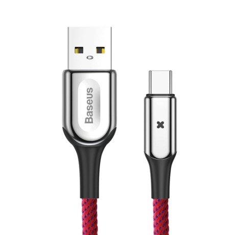 Кабел Baseus X-Type USB / USB-C 3A 1M QC 3.0, Червен