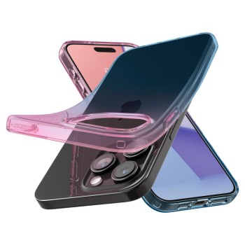 Калъф Spigen Liquid Crystal за iPhone 15 Pro, Gradation Pink