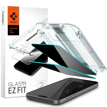 Стъклен Протектор Spigen Glas.TR ”Ez Fit” 2-Pack за iPhone 15 Pro Max, Privacy
