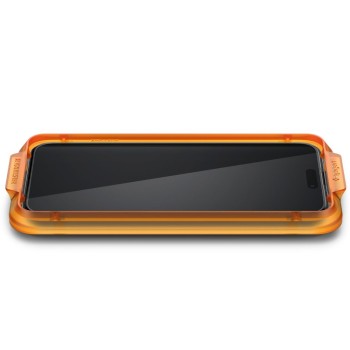 Стъклен протектор Spigen ALM Glass FC, 2-Pack за iPhone 15 Pro, Black