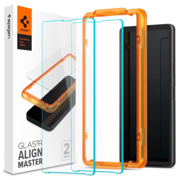 Стъклен протектор Spigen ALM Glas.TR, 2-Pack за Sony Xperia 10 V, Clear