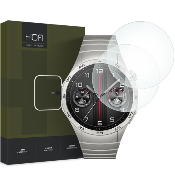 Стъклен протектор Hofi Glass Pro+ 2-Pack за Huawei Watch GT 4, 46mm, Clear