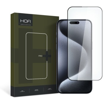 Стъклен Протектор Hofi Glass Pro+ за iPhone 15 Pro, Black