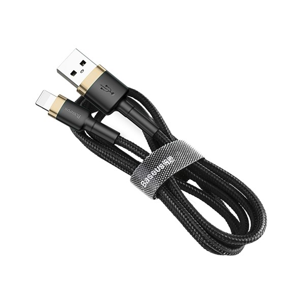 Кабел Baseus Cafule USB / Lightning QC3.0 2.4A 0.5M, Златен