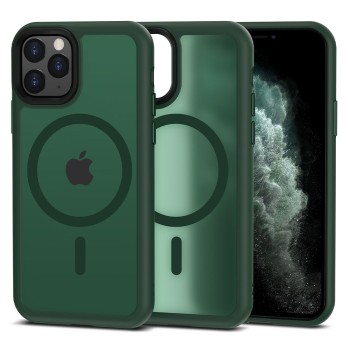 Калъф TECH-PROTECT Magmat Magsafe за iPhone 11 Pro, Matte Green