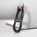 Кабел Baseus Cafule  USB / USB-C QC3.0 3A 0,5M , Черен