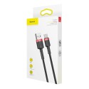 Кабел Baseus Cafule  USB / USB-C QC3.0 3A 0,5M , Черен