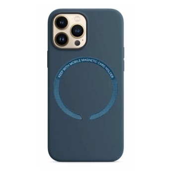 Калъф fixGuard MagSafe Luxe Silicone за iPhone 14 Pro Max, Blue