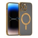 Калъф fixGuard Camera Shield Magsafe Silicone за iPhone 15 Plus, Gold