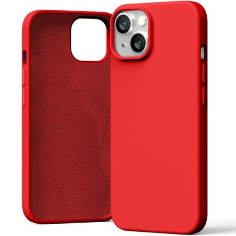 Калъф Mercury Orginal Silicone Series за iPhone 15 Plus, Red