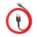 Кабел Baseus Cafule USB / micro USB QC3.0 2.4A 0.5M, Червен