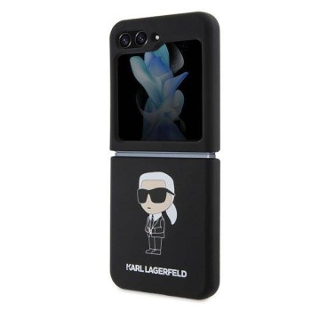 Калъф Karl Lagerfeld Hardcase Silicone Ikonik за Samsung Galaxy Z Flip 5, Black