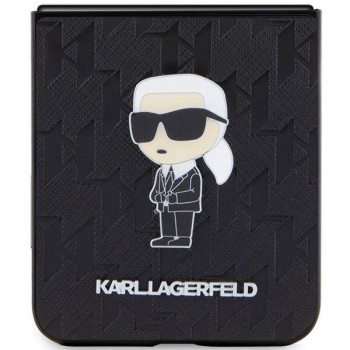 Калъф Karl Lagerfeld Hardcase Saffiano Monogram за Samsung Galaxy Z Flip 5, Black