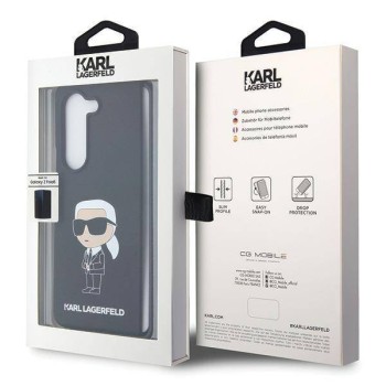 Калъф Karl Lagerfeld Hardcase Silicone Ikonik за Samsung Galaxy Z Fold 5, Black