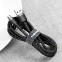 Кабел Baseus Cafule USB / micro USB QC3.0 2.4A 0.5M, Сив