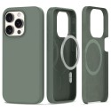Калъф TECH-PROTECT Silicone Magsafe за iPhone 15 Pro, Olive