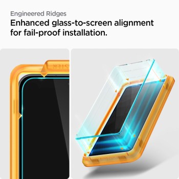Стъклен протектор Spigen Alm Glas.TR, 2-Pack за Samsung Galaxy S23 FE, Clear