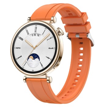 Каишка fixGuard Buckle Silicone Band за Huawei Watch GT4, 41mm, Orange