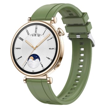 Каишка fixGuard Buckle Silicone Band за Huawei Watch GT4, 41mm, Green