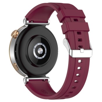 Каишка fixGuard Buckle Silicone Band за Huawei Watch GT4, 41mm, Burgundy