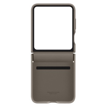 Калъф Samsung Flap ECO-Leather Case за Samsung Galaxy Z Flip 5, Etoupe