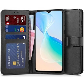 Калъф Tech-Protect Wallet За VIVO Y33S, Black