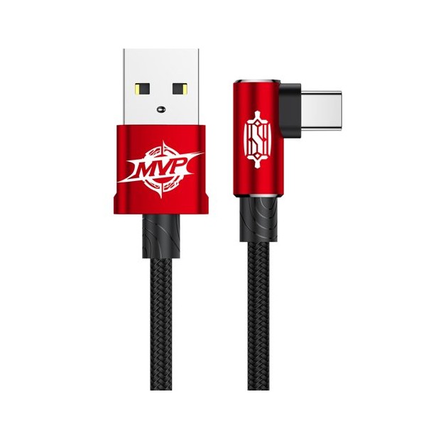 Кабел Baseus MVP Elbow USB/USB Type-C 1.5A 2M, Червен
