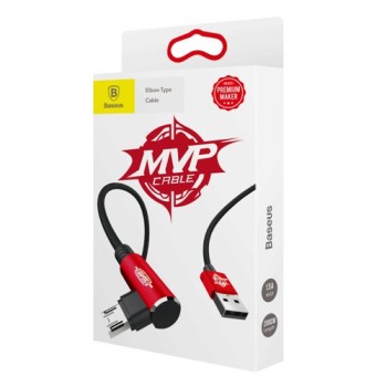 Кабел Baseus MVP Elbow USB/Micro USB 1.5A 2M, Червен