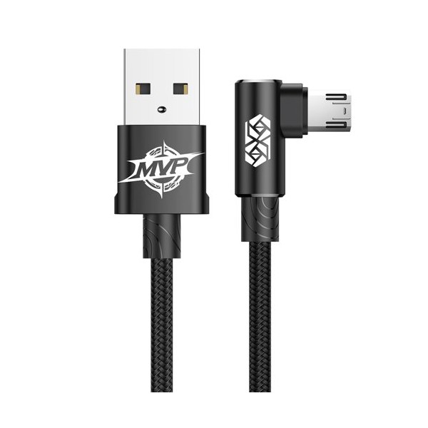 Кабел Baseus MVP Elbow USB/Micro USB 1.5A 2M, Черен